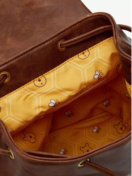 Loungefly Disney Winnie the Pooh Honeycomb Flap Mini Backpack - Exclusive main image 6